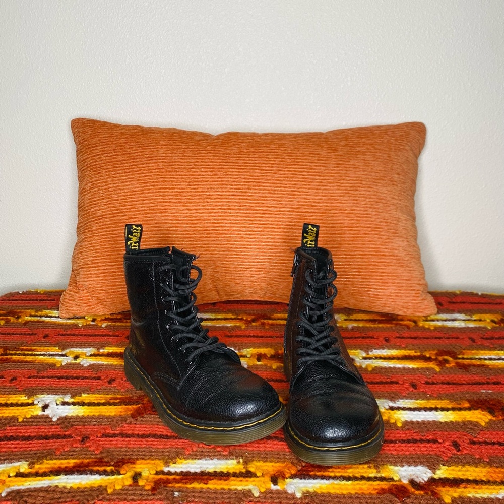 Dr.Martens Size  - Kids Black Sparkle Boots * Great Condition*